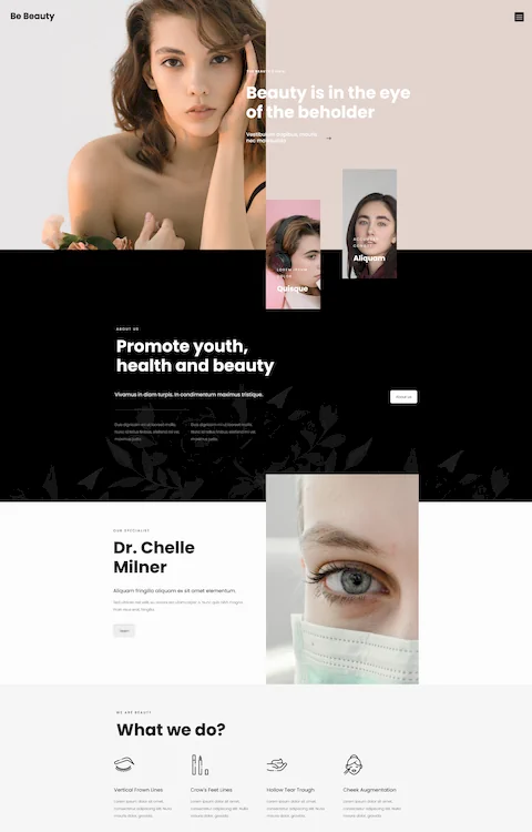 Exemplo Site Beleza